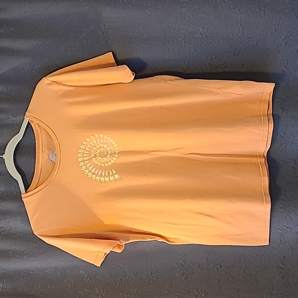 🌸Columbia Peach colored Shell T-shirt,Medium - Picture 1 of 5